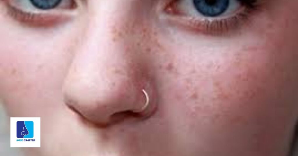 why does my nose piercing smell after years?