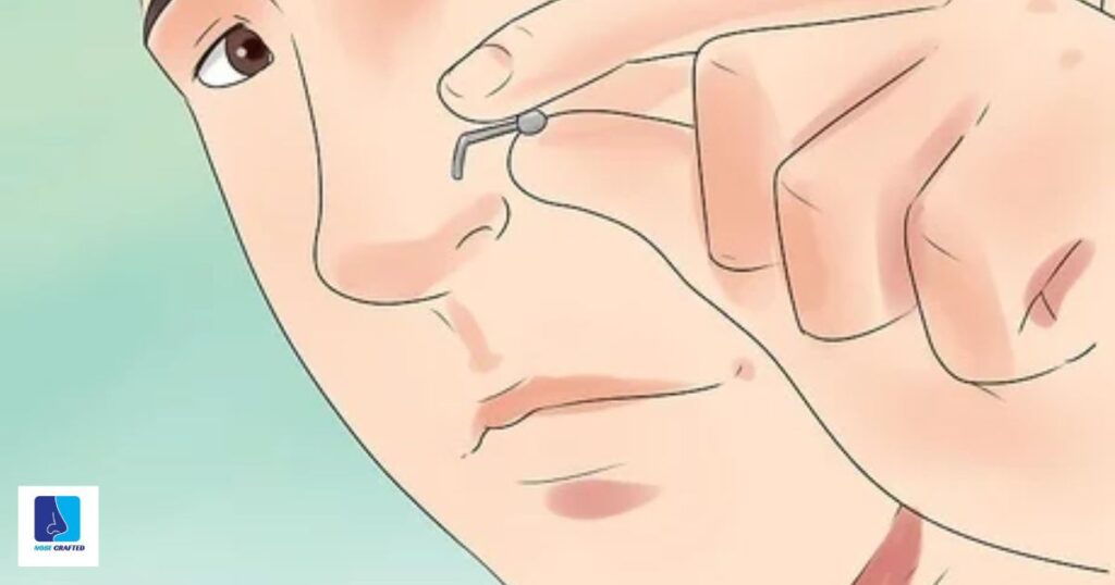 How To Take Out Nose Stud L-Shaped