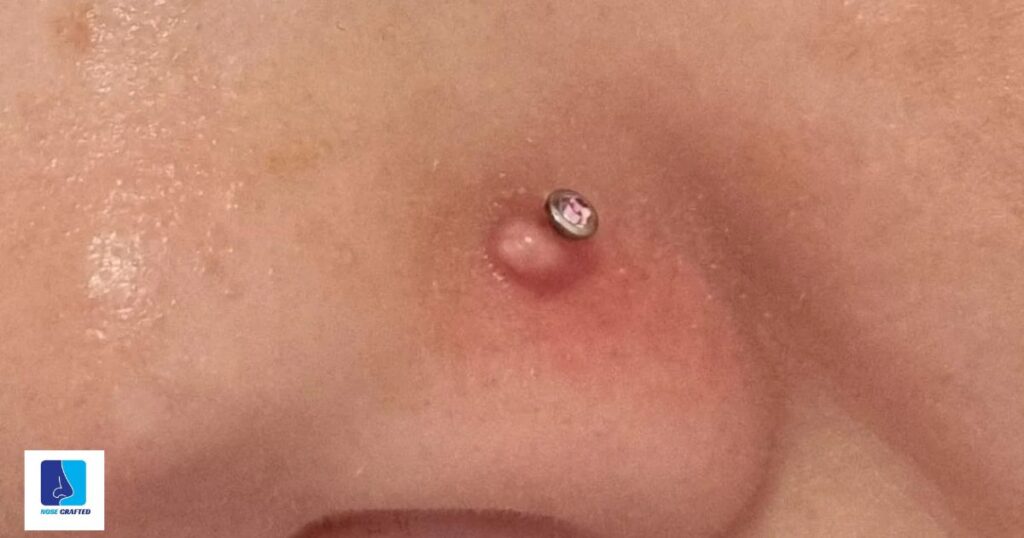 Nose Piercing Healing Bump