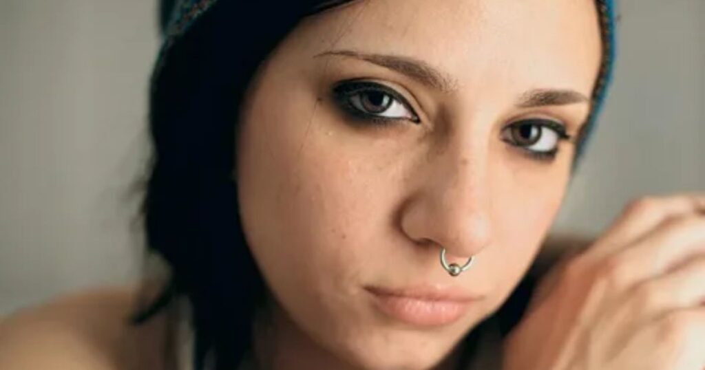 What shouldn't you do after getting a septum piercing?