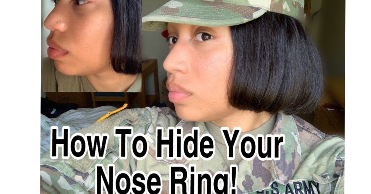 How To Hide Your Nose Piercing?
