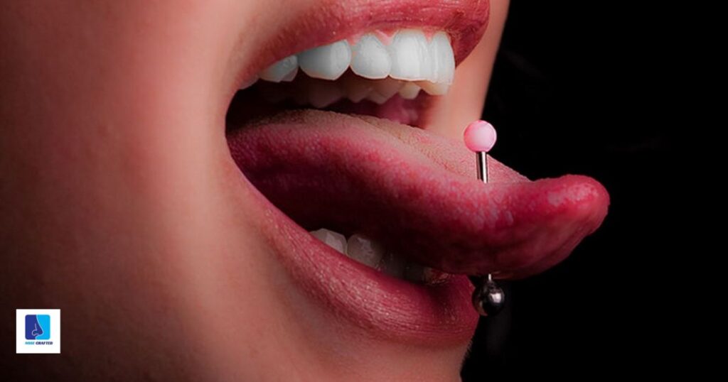 Oral contact with piercings